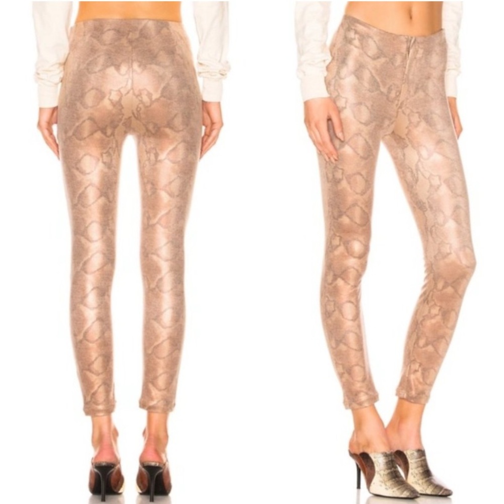 MOTHER High Waisted Seamless Looker Leggings Python Snake Print Size 27